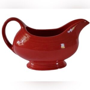 Fiestaware Scarlett Red Ceramic Gravy Boat - Classic